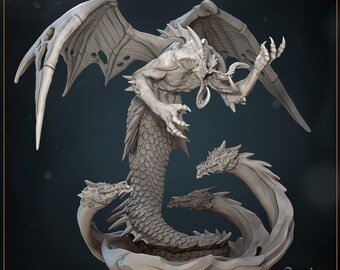 Abitante delle profondità / drago marino / di Great Grimoire / D&D / DND / pathfinder / gioco di ruolo / da tavolo