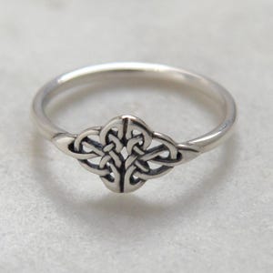 Celtic Knot Ring Sterling Silver, Infinity Love, Promise Ring