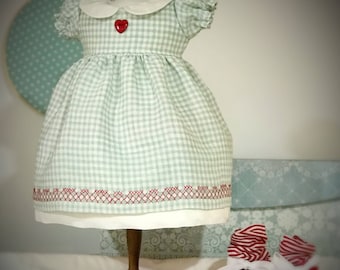 Reggie's Pretty Party Dress pattern PDF -Fits Waldorf doll 16" to 18"