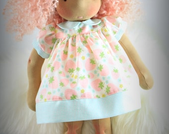 Reggie's Babydoll dress pattern PDF -Fits Waldorf doll 15" to 17"