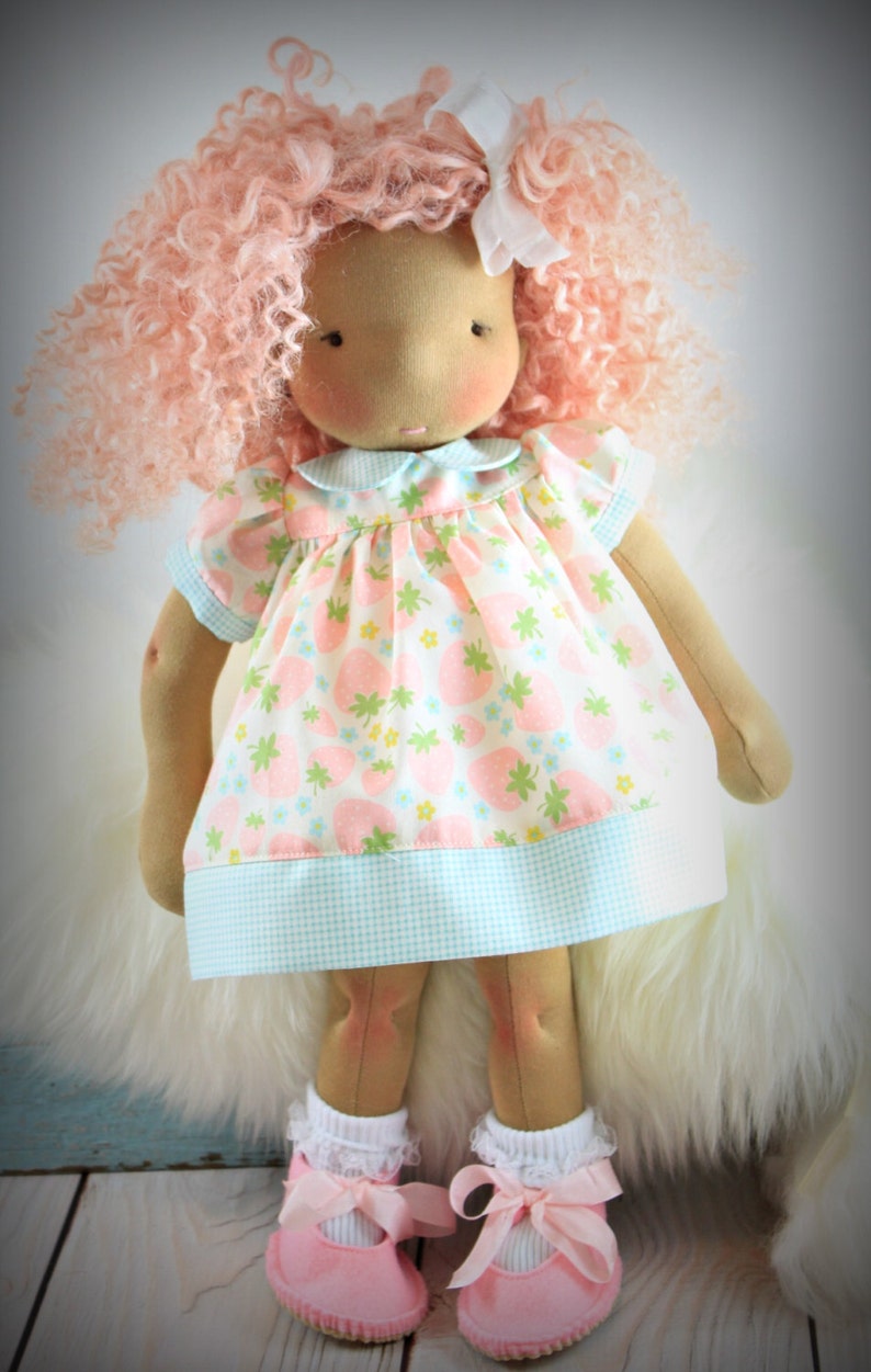 Reggie's Babydoll dress pattern PDF Fits Waldorf doll 15 to 17 image 1