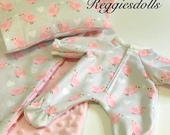 Reggiesdolls Waldorf doll Jammies pattern  PDF Fits 10&quot; dolls and Teddy Bears