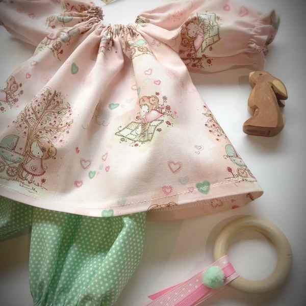 Reggiisdolls Easy Peasy Dress and Bloomers pattern PDF Fits 12' to 18" dolls and Teddy Bears