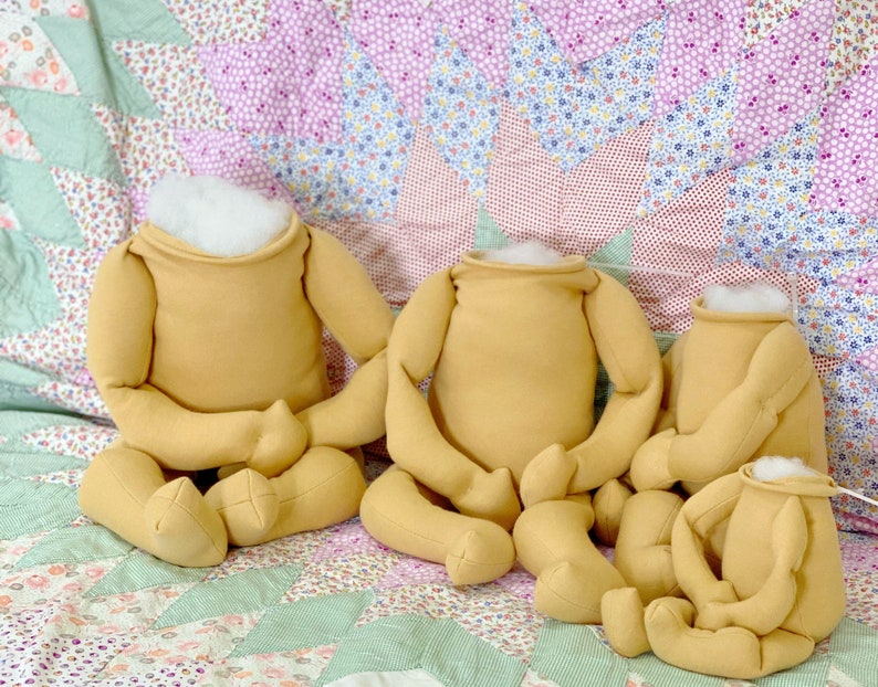 Reborn doll Pose n' Cuddle body Reggiesdolls Pre stuffed all sizes FRee SHipping in US only