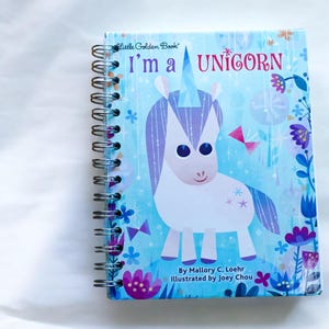 Eco-Friendly I&#39;m a Unicorn Upcycled Journal Lined & Perfect for Creativity!