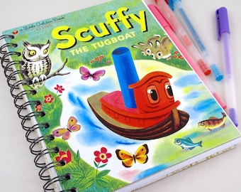 Eco-Friendly Scuffy the Tugboat Blank Journal & Perfect for Creativity!