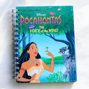 Eco-Friendly Pocahontas Upcycled Journal Blank & Perfect for Creativity!