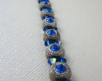 Blue classic sparkle bracelet