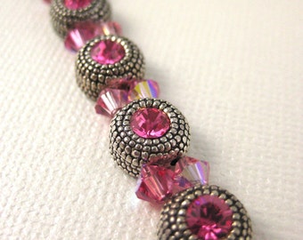 Pink classic sparkle bracelet