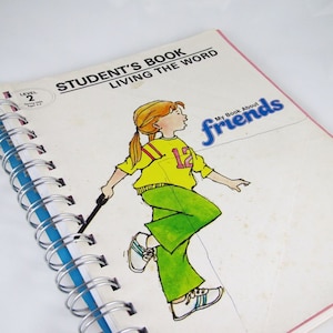 My Book About Friends - Upcycled Lined Journal