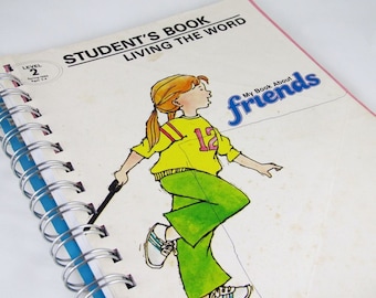 My Book About Friends - Upcycled Lined Journal
