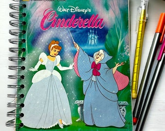 Eco-Friendly Cinderella Upcycled Journal Lined & Perfect for Creativity!
