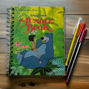 Eco-Friendly Jungle Book Upcycled Journal Lined & Perfect for Creativity!