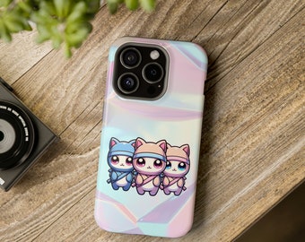 Ninja Cats - Kawaii style MagSafe Tough Cases iPhone Case for iPhone 13 14 15 Pro Max ToughCase MagSafe Phone Case