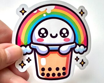 Cute Boba Tea Sticker, for Laptops, Water Bottles, Notebooks, Phone, Cute Decal, Gift