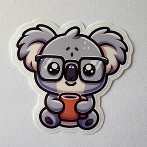 Cute Koala Sticker, for Laptops, Water Bottles, Notebooks, Phone, Cute Decal, Gift image 2