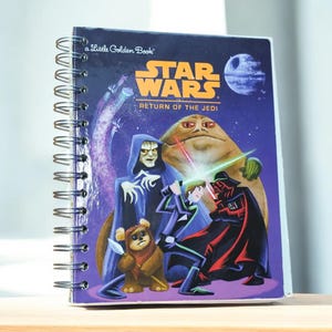 Eco-Friendly Star Wars Return of the Jedi Upcycled Journal Lined & Perfect for Creativity!