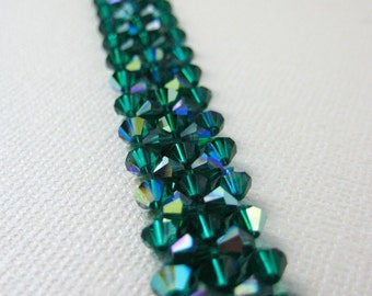 Green Crystal Sparkle Bracelet