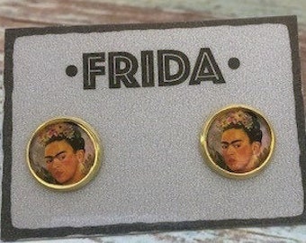 Frida Earrings Frida Studs Frida Kahlo Earrings Frida Kahlo Studs