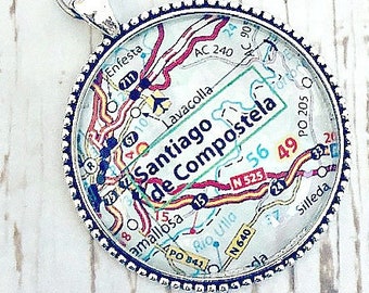 Santiago de Compostela Ornament, Map Ornament, Spain, Spain Ornament, The Walk, The Camino