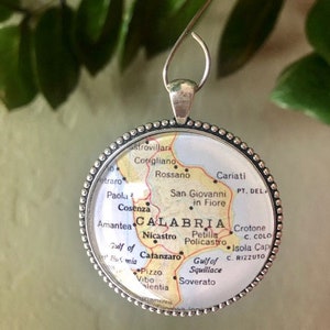 Calabria Map Ornament a perfect engagement present hostess gift or travel memento and it ships for free