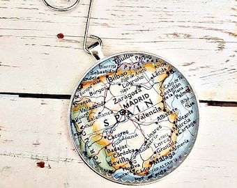 Spain Christmas Ornament , a great Hostess, Engagement or Ancestry Gift