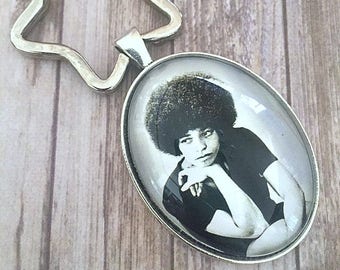 Angela Davis Key Chain, Keychain, Radical Women, Feminist, Black History, Womens History