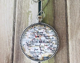 Czech Republic Map Ornament, Czech Republic Ornament, Christmas Ornament, Souvenir, Keepsake, Ancestry Gift, Hostess Gift, Holiday Gift