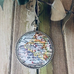 Belgium Map Ornament, Belgium Ornament, Brussels, Engagement Christmas Ornament, Souvenir, Hostess, Housewarming, Ancestry, Holiday Gift