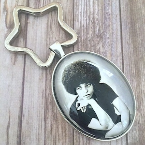 Angela Davis Key Chain, Keychain, Radical Women, Feminist, Black History, Womens History