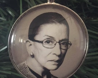 Ruth Bader Ginsburg, Christmas Ornament, RBG Ornament, Feminist Gift