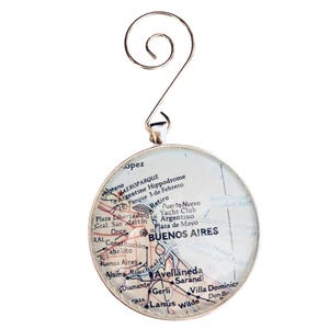 Buenos Aires ornament, Argentina Ornament, Buenos Aires, Argentina, South America, Map Ornaments, Travel Tree, Map Ornament