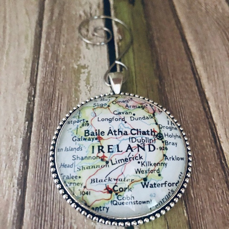 Ireland Map Ornament Dublin ornament Cork Galway Ireland Etsy