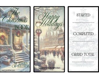 Vintage Christmas Book insert style