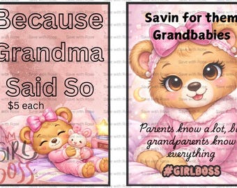 Savin for them grandbabies savings book- girl version