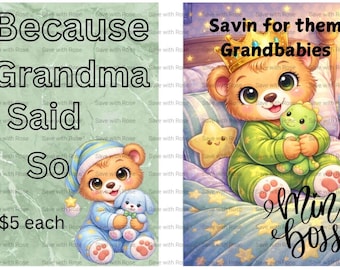 Savin for them grandbabies savings book- boy version