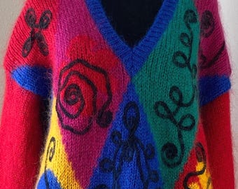 Vintage 90s Mohair Sweater by The Limited in OSFM