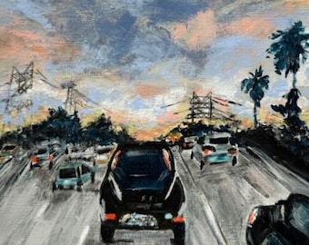 The 101 Freeway - Los Angeles, CA - Acrylic Art Print