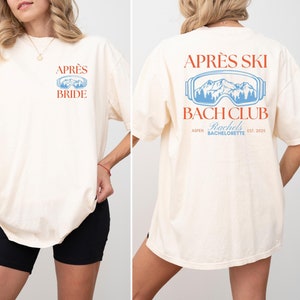 Retro Apres Ski Bachelorette Shirt Custom Winter Bach Trip Vintage Bachelorette Shirt Aspen Bachelorette Mountain Bachelorette Ski Bach