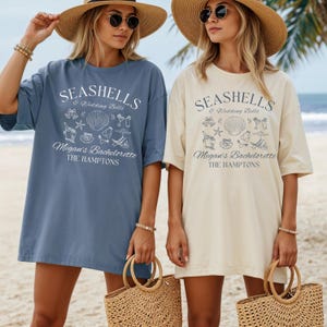 Seashells Wedding Bells Bachelorette Party Shirt: Coastal Bride Tribe Tee