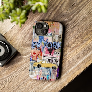 New York City Phone Case iPhone 15 14 13 12 11 Pro Max 8 Plus X, Samsung Galaxy S23 S22 S20 Ultra NYC Cool Teen Phone Cover