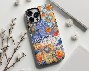 Mamma Mia Italian Summer Collage iPhone Case: Coastal Coquette Cover