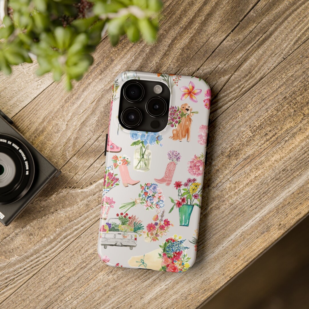Custodia Western In Pelle NELIDAS Per Telefono - Design Cowboy Rodeo, Con Chiusura Magnetica