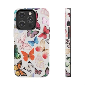 Butterfly Collage Phone Case: Impact Resistant iPhone Cover