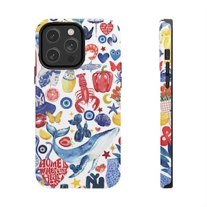 Summer Sea Collage-telefoonhoesje: cadeau strandliefhebber