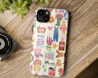 Summer Brunch Collage iPhone Case 15 14 13 12 11 Pro Max Girly Coquette  Phone Cover Gift for Her Trendy Cute Aesthetic
