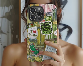 Etui na telefon Vintage Pickles Collage: oryginalny i modny prezent