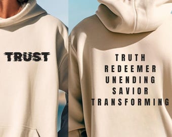 TRUST Hoodie: Christian Inspirational Cotton-Blend Apparel