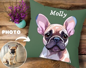 Custom Pet Birthday Gift Pillow Personalized Dog Pillows Pet Face Photo Pillow Cat Picture Pillow Pet Picture Pillow Memorial Gift For Pet