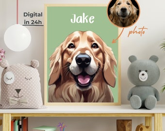 Aangepaste anime stijl hond aangepaste hond portret kat anime stijl aangepaste kunst aangepaste schilderij huisdier hond schilderij cadeau aangepaste cadeau hond aangepaste tekening